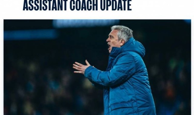 曼城官方：一线队助理教练利略、多明格斯、维森斯离任