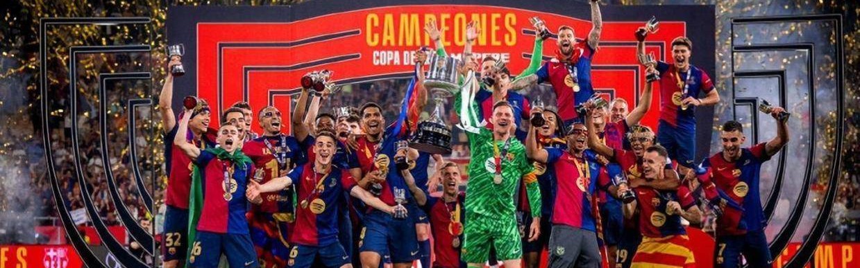 国王杯国家德比战：巴萨加时绝杀捧杯，皇马赛季崩盘四大皆空